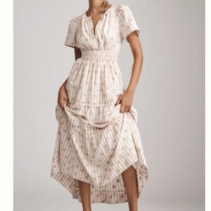 Anthropologie Somerset Embroidered Maxi Dress NWT